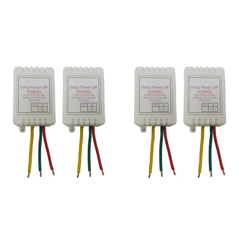 

B67C 4PCS 1-480Min Timer Adjustable Disconnect Delay Controller AC 110V 220V Power-On Delay OFF Relay Switch Voltage Output