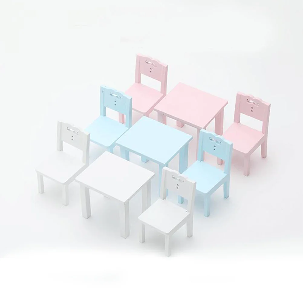 3 Stuks Huis Mini Meubelen Model Stoel Speelgoed Slaapkamer Accessoires Kinderen Speelgoed Speelgoed Stoelen Simulatie Set