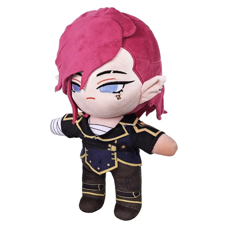 Caitlyn Vi Plush Plushies Game LoL Cosplay Mascot Figurine Props For Children Xmas Birthday Gifts Halloween Carnival Party Decor