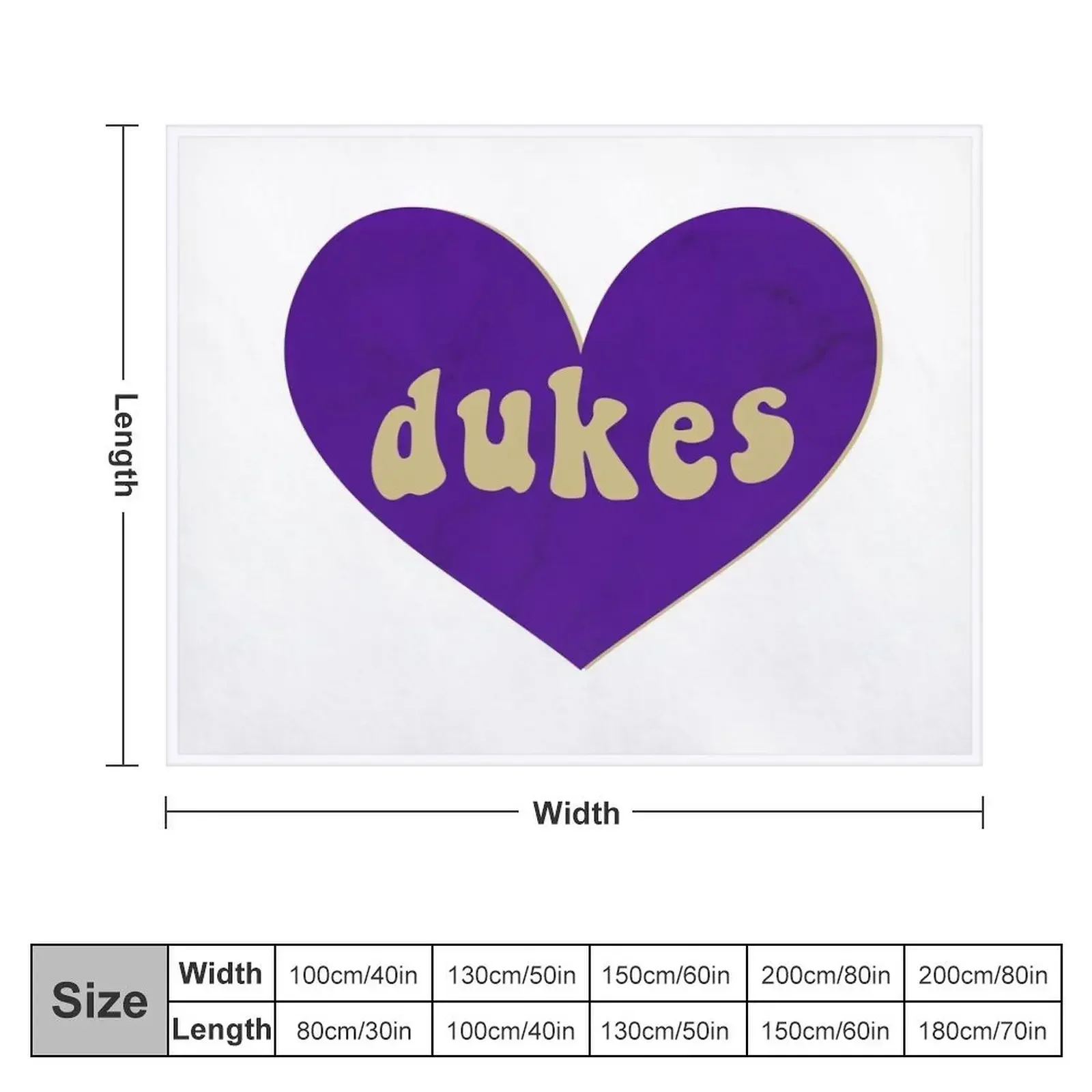 DUKES heart Throw Blanket Summer blankets ands Single Blankets