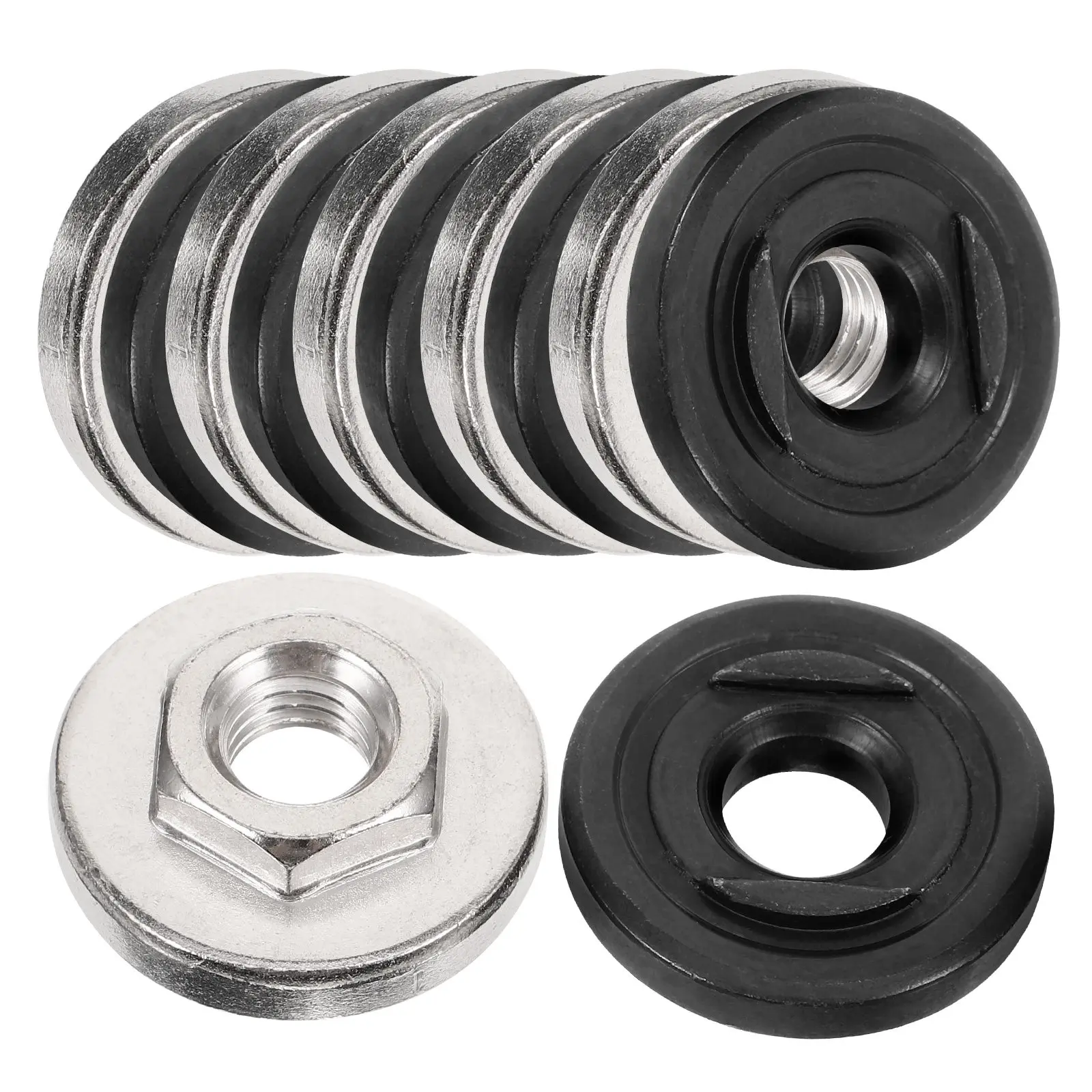 1Set Angle Grinder Pressure Plate Cover Lower Pressure Plates Hexagonal Nut Grinder Pressing Plate Accessory