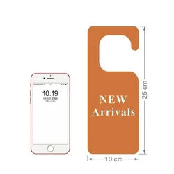 Percha de acrílico para placa de letrero de puerta
