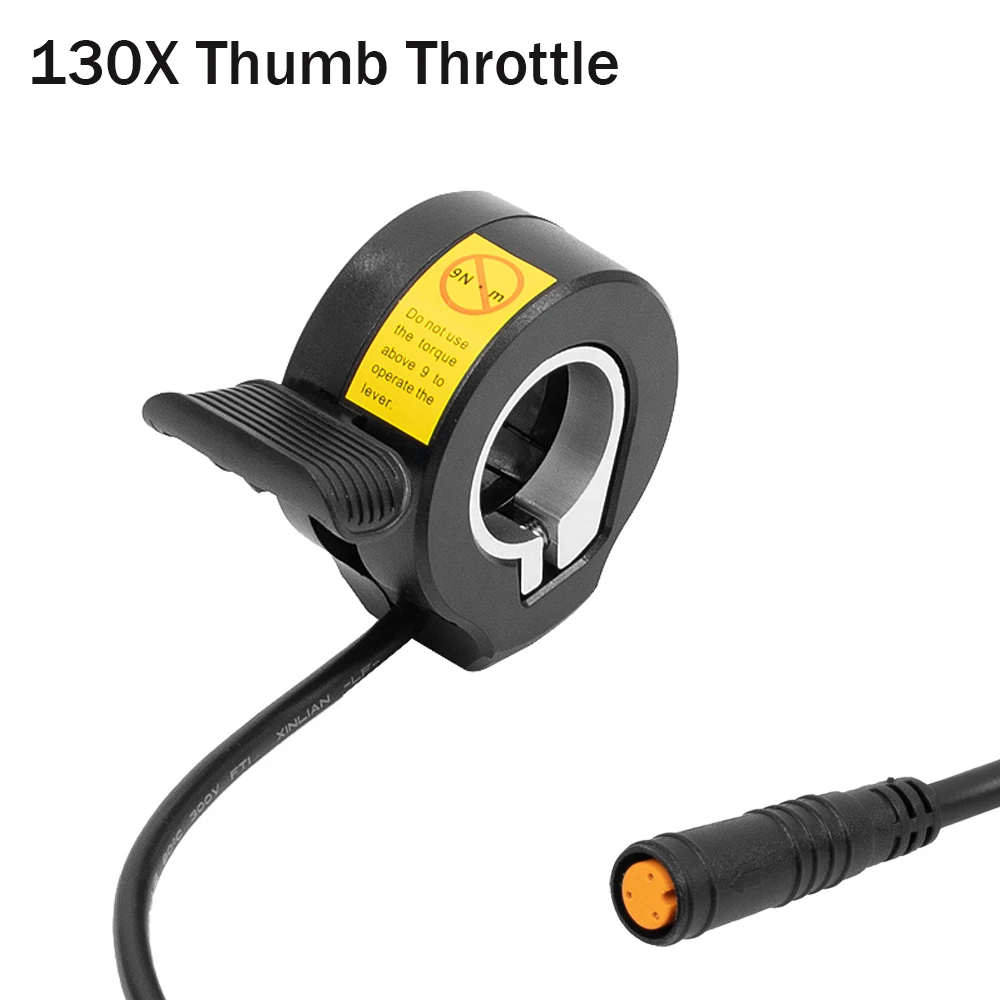 130X Thumb Throttle Accelerator For Bafang Mid Drive Motor Hub Motor EBike Conversion Kit Electric Bike Finger Thumb Throttle