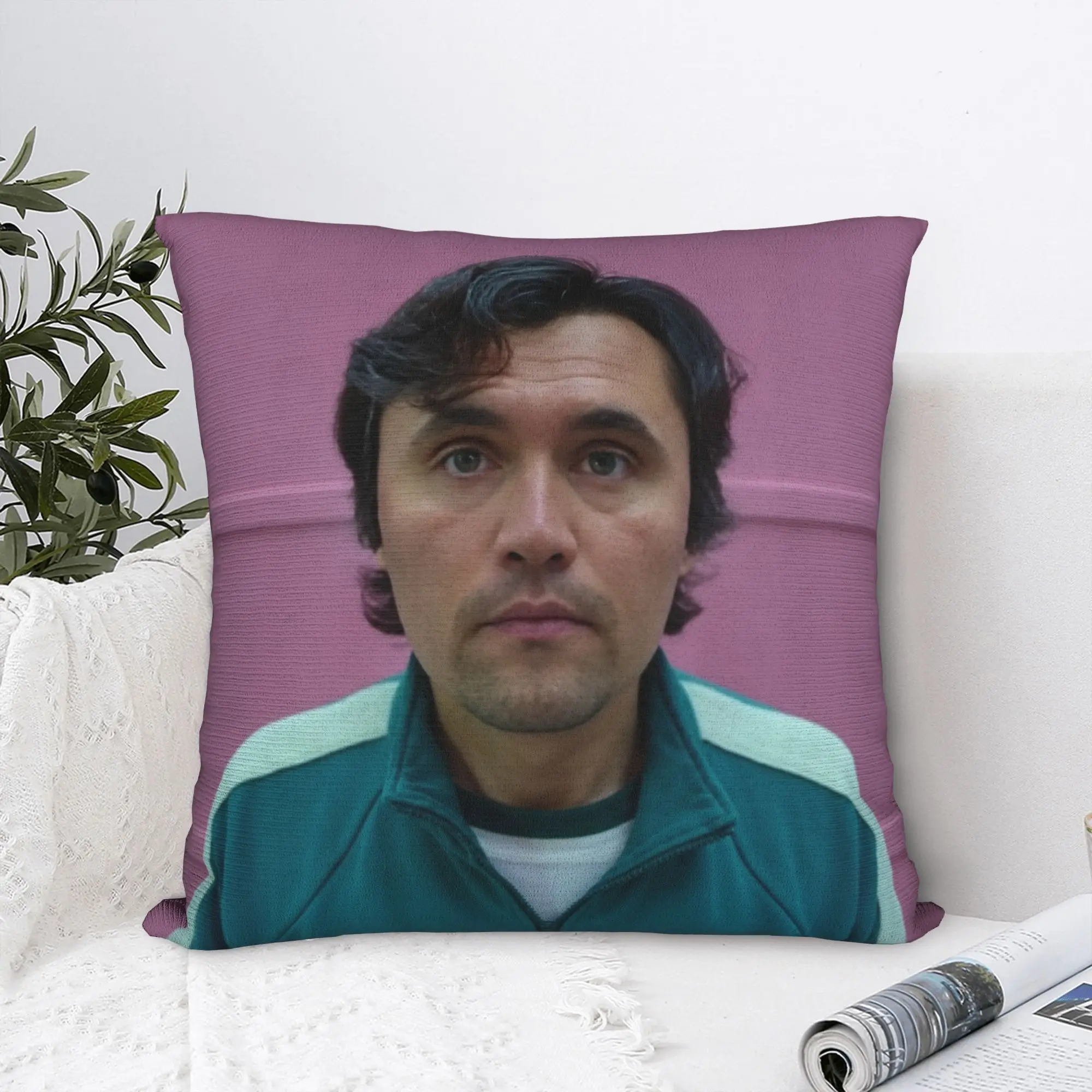 Charlie Kirk Retro Tracksuit Portrait Meme Pillow Cover  Vintage Pillow Case For Living Room Sofa Square Pillowcases Gift