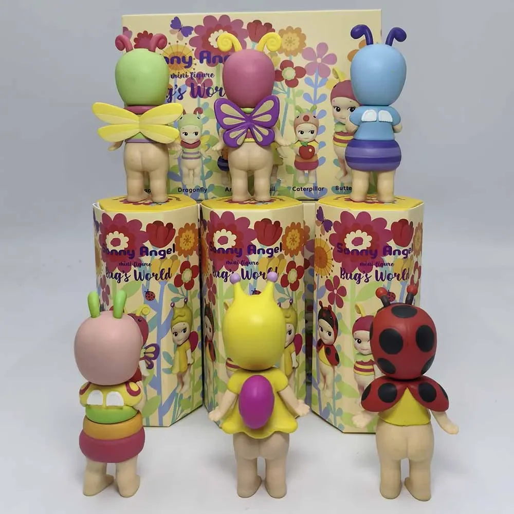 Sonny Angel' Bug'S World กล่องตาบอด Ladybug Ant Snail Angel ตุ๊กตาน่ารักรูปมินิอะนิเมะ Handmade เครื่องประดับชุดของเล่นตกแต่งของขวัญ