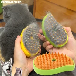 Puppy Hair Care Supplies USB Rechargeable Massage Comb Steam Brush for Cats 3 in 1 Electric Pet Brush Removes Tangled Hair Dog