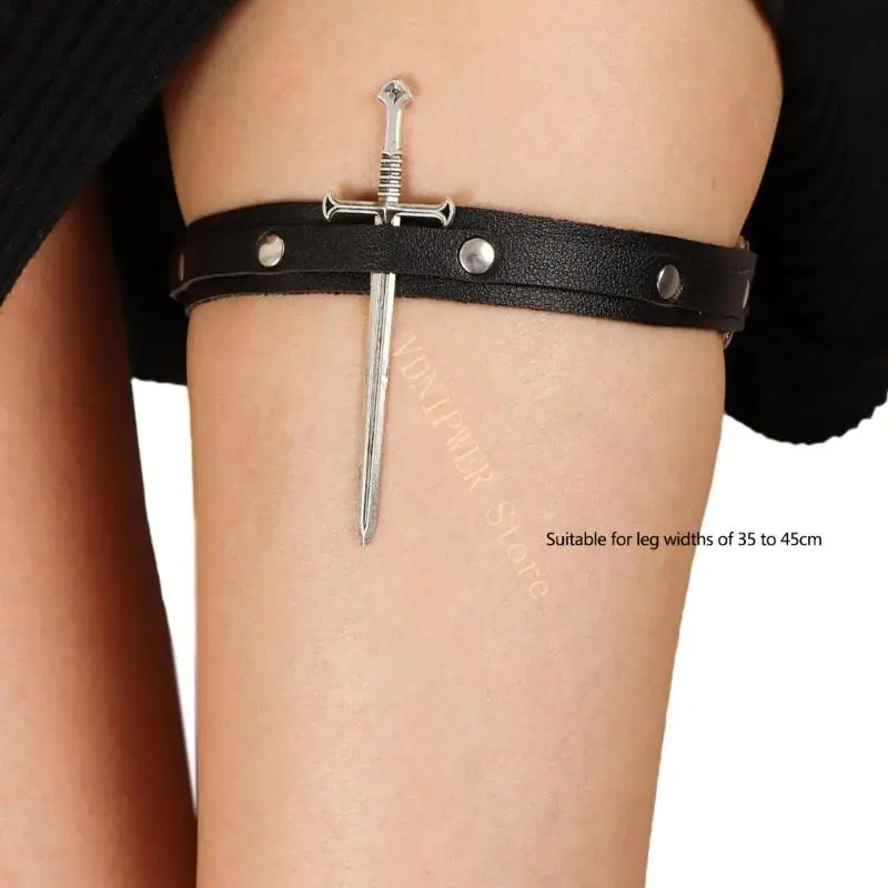 حزام فخذ السيوف قابل للتعديل لملابس الحفلات الأنيقة والحفلات التنكرية D08E #6
