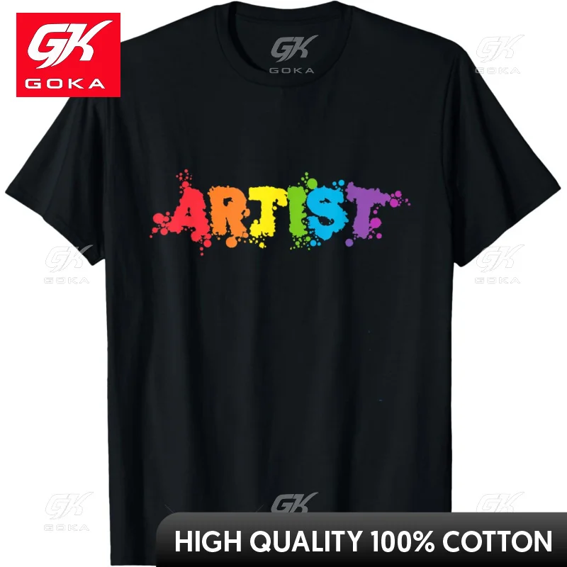 Artist Colorful Creative Painter T-shirt Cute Funny Vintage Graphic T Shirts