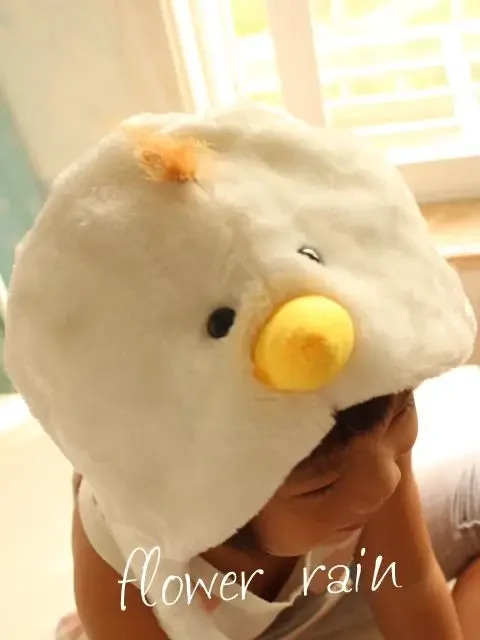 Chicken Rooster Penguin Bird Animal Head Yellow Duck Plush Hat Props