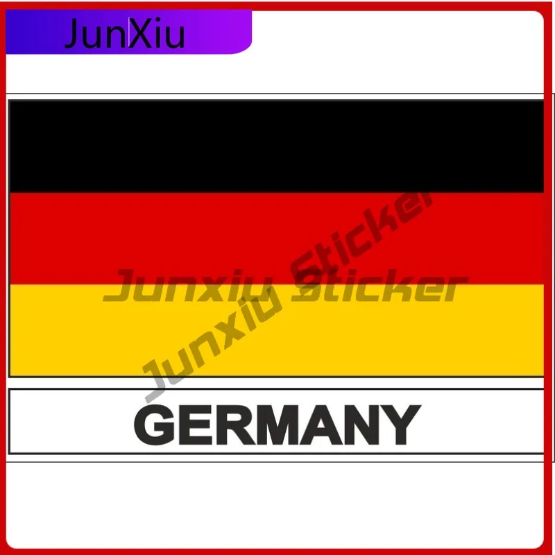 

Наклейка-флажок Германии для ноутбука, аксессуар от царапин, устойчивый к выцветанию, модный, для автомобиля, грузовика, окна, бампера ноутбука