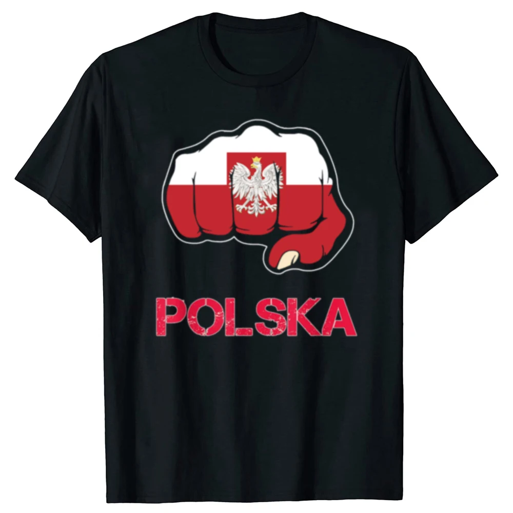 

2025 new model Funny Flag of Poland Polish Graphic T-shirts Men Women's Fashion Casual Tshirt 100% Cotton Loose Oversized Polska