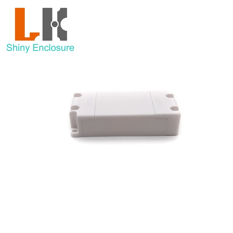 LK-LED26 5Pcs Witte Led Driver Plastic Behuizing Voeding Instrument Abs Project Outlet Junction Box 88x38x21mm