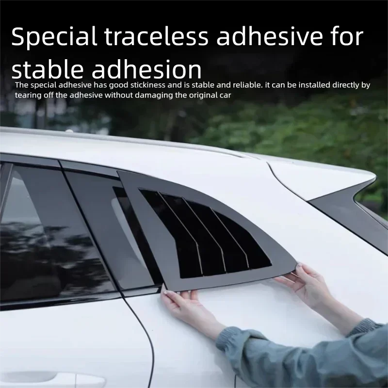 

For Rear Triangle Window Shutters & Triangle Wing for Geely Starship 7 EM-i, Exterior Shark Decoration Stickers