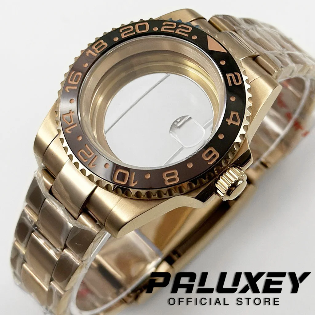 

Высококачественный 40 мм NH35 дайверский водонепроницаемый корпус из сапфирового стекла с покрытием из розового золота для NH34 NH35 NH36 NH38 NH70 ETA2824 Механизм