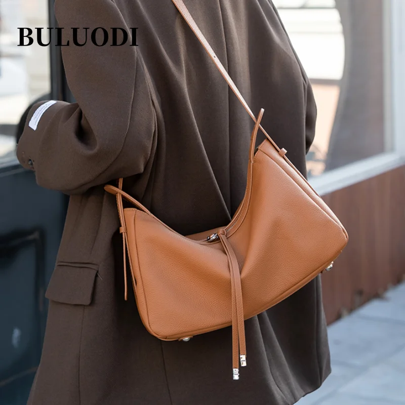 

Ladies large capacity soft cowhide shoulder bag luxury designer leather bags fashionable ladies shoulder bag Female handbag