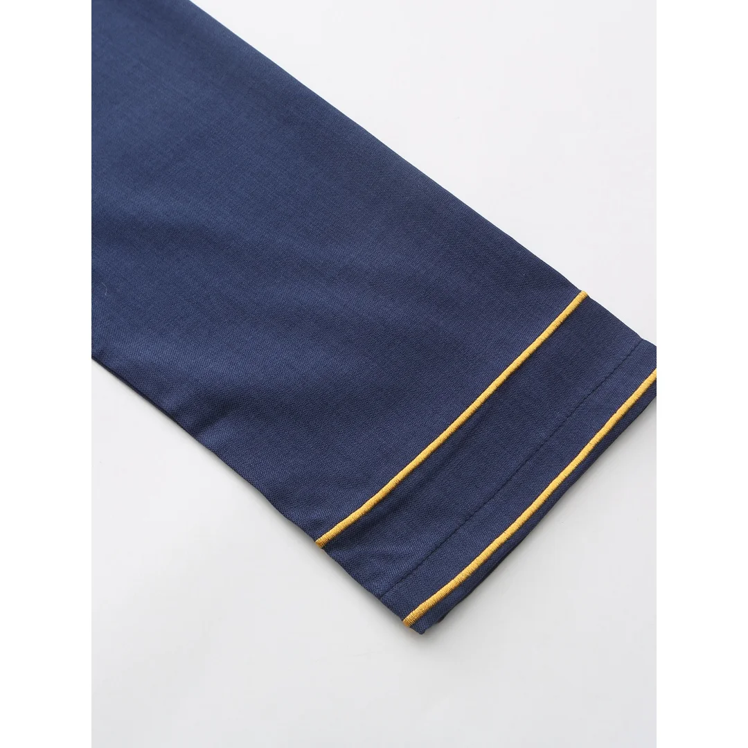 Traditional Islamic men's clothing: long-sleeved embroidered stand-collar men's robe, Arab ethnic style men's Muslim formal wear