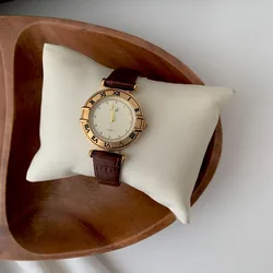 Women Quartz Watch Luxury Roman Numerals Numbers Dial Clock Vintage Leather Orologio Watches Ladies Fashion Gold Case Wristwatch