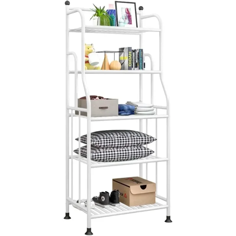 

Forthcan Bakery Rack Laundry Rack Organizer Vertical Shelves for Laundry Kitchen Bathroom Pantry Indoor Outdoor