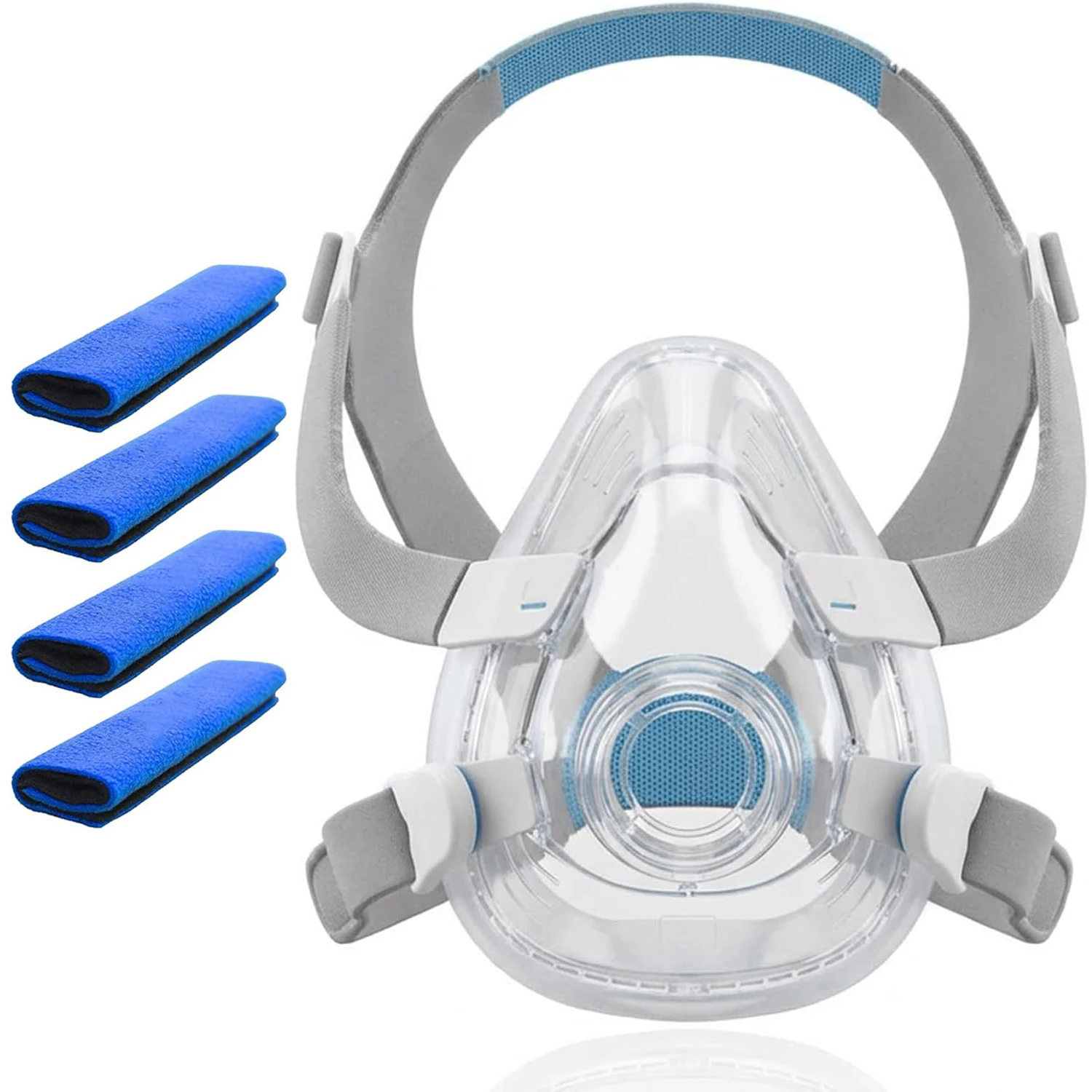 

AirFit F20 Full Face CPAP Mask Replacement Kit Soft Silicone F20 Replacement Mask Contains Mask Cushion, Headgear, Frame, Clips