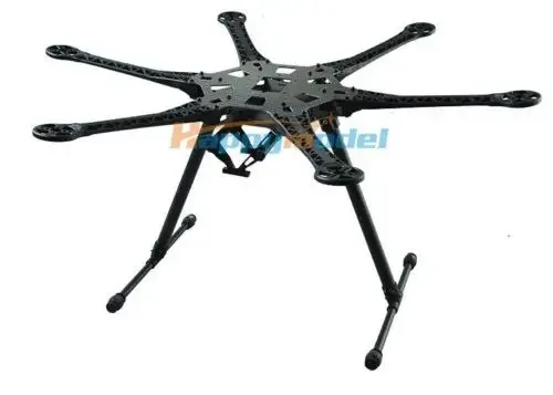 

HMF S550 F550 Upgrade Hexacopter X6 Frame Kit with Landing Skid for FPV