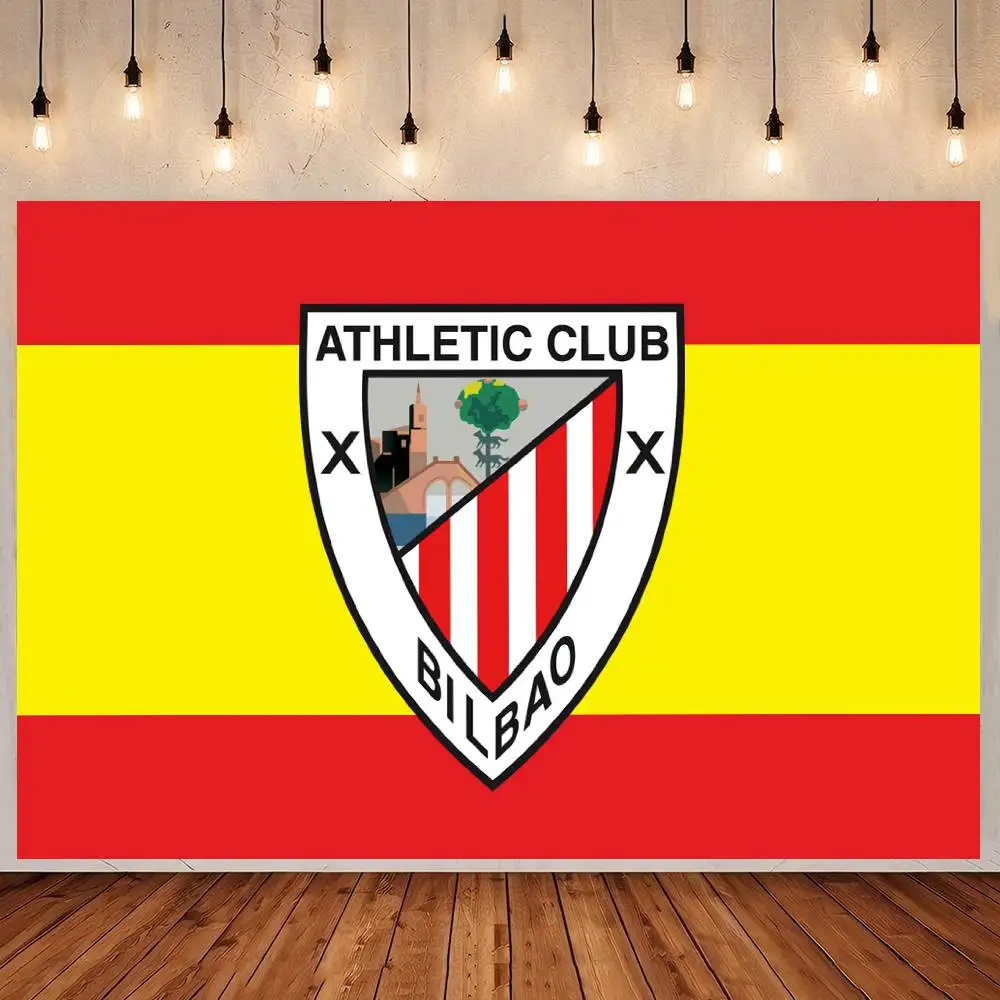 Athletic Club De Bilbao novedad tema fondo decoración De fiesta De cumpleaños regalos para bebés decoración espacial pancarta accesorios para niños