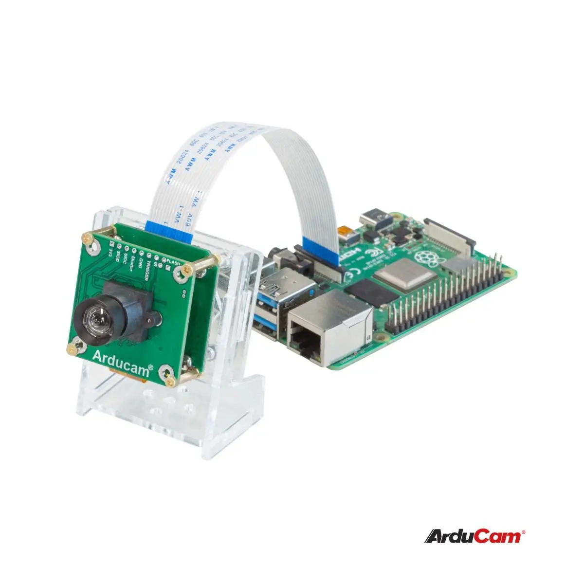 Arducam Full HD Color Global Shutter Camera for Raspberry Pi, 2.3MP AR0234 Wide Angle Pivariety Camera Module