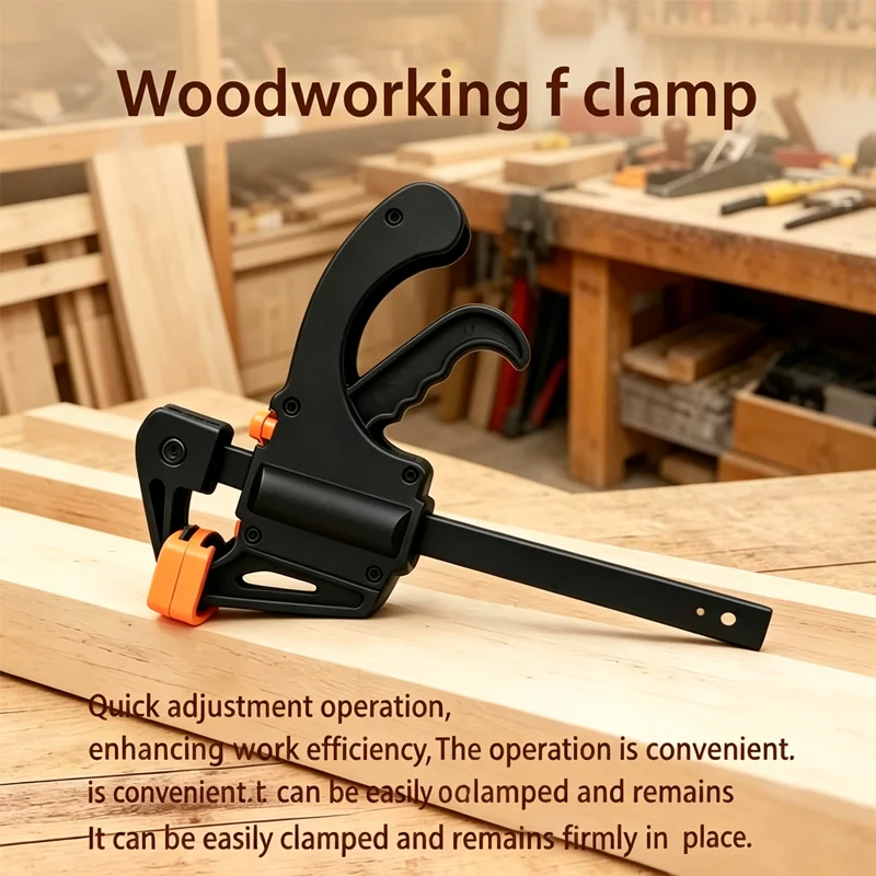 4 Inch Bar Clamps for Woodworking, Quick Grip Clamps Trigger Clamp One Handed Ratchet Clamp, Mini Small Bar Clamp For Craft