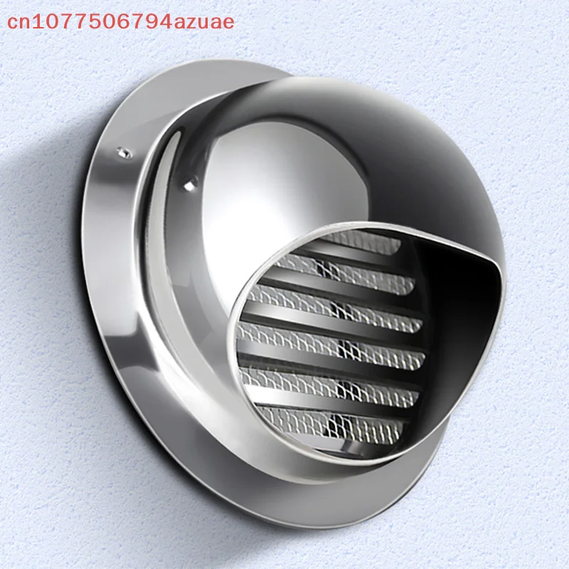 For HVAC System Vent Cover Duct Vent, Dryer Exhaust Vent Wall Vent Stainless Steel Round Vent CoverUniversal Box