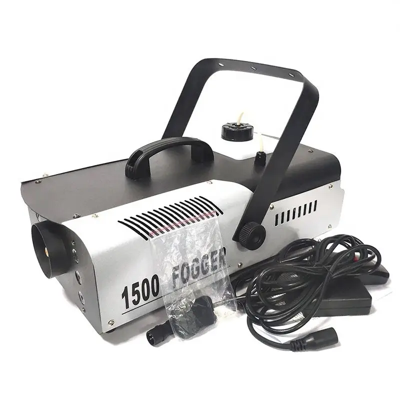 1500 واط 6 LED RGB أضواء ملونة آلة لصنع الدخان DMX512 المهنية تأثير خاص مرحلة معدات الضباب لإعداد حفلة DJ ديسكو