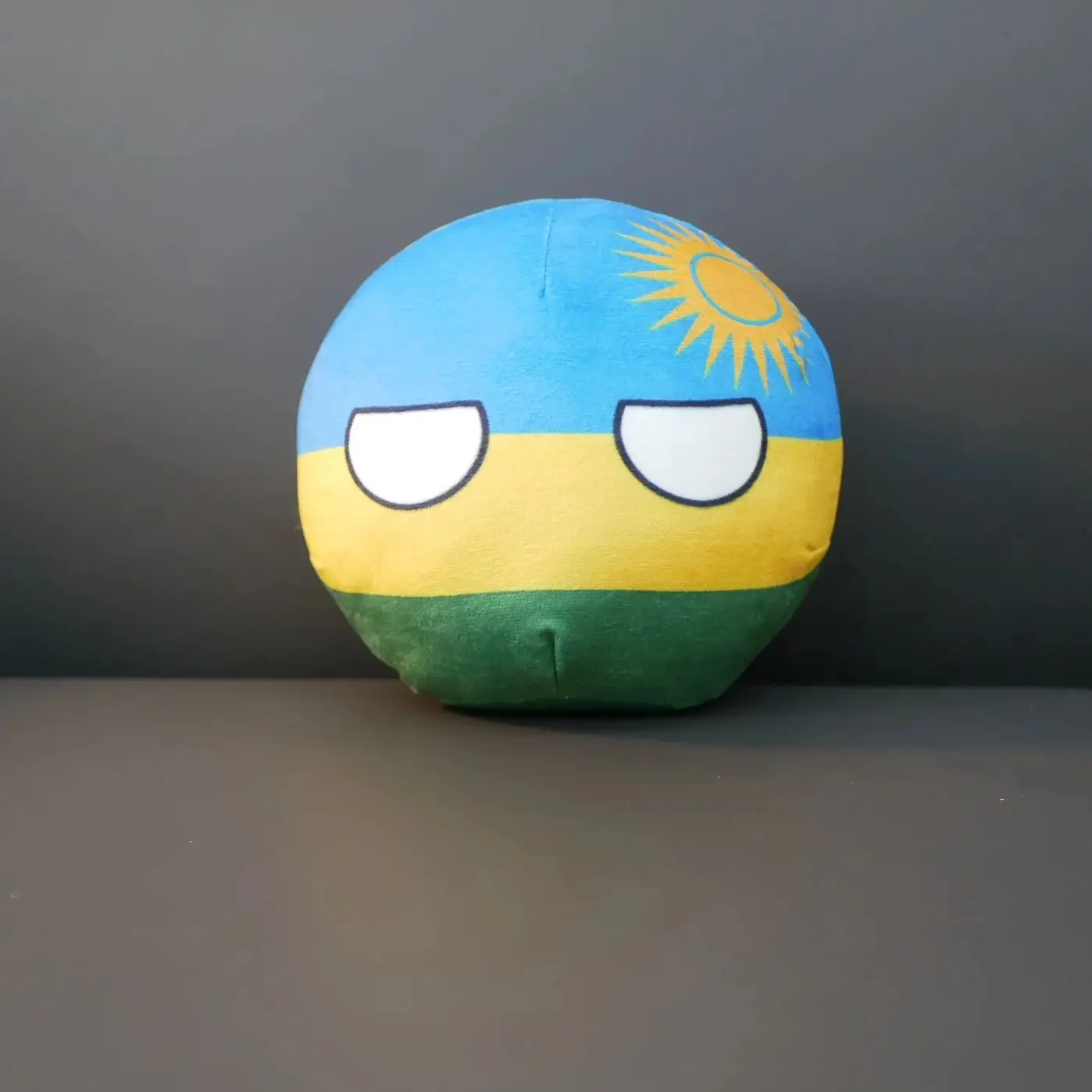 

20/10cm The Republic of Rwanda Plush Toy Countryball Stuffed Doll Pendant Home Decoration