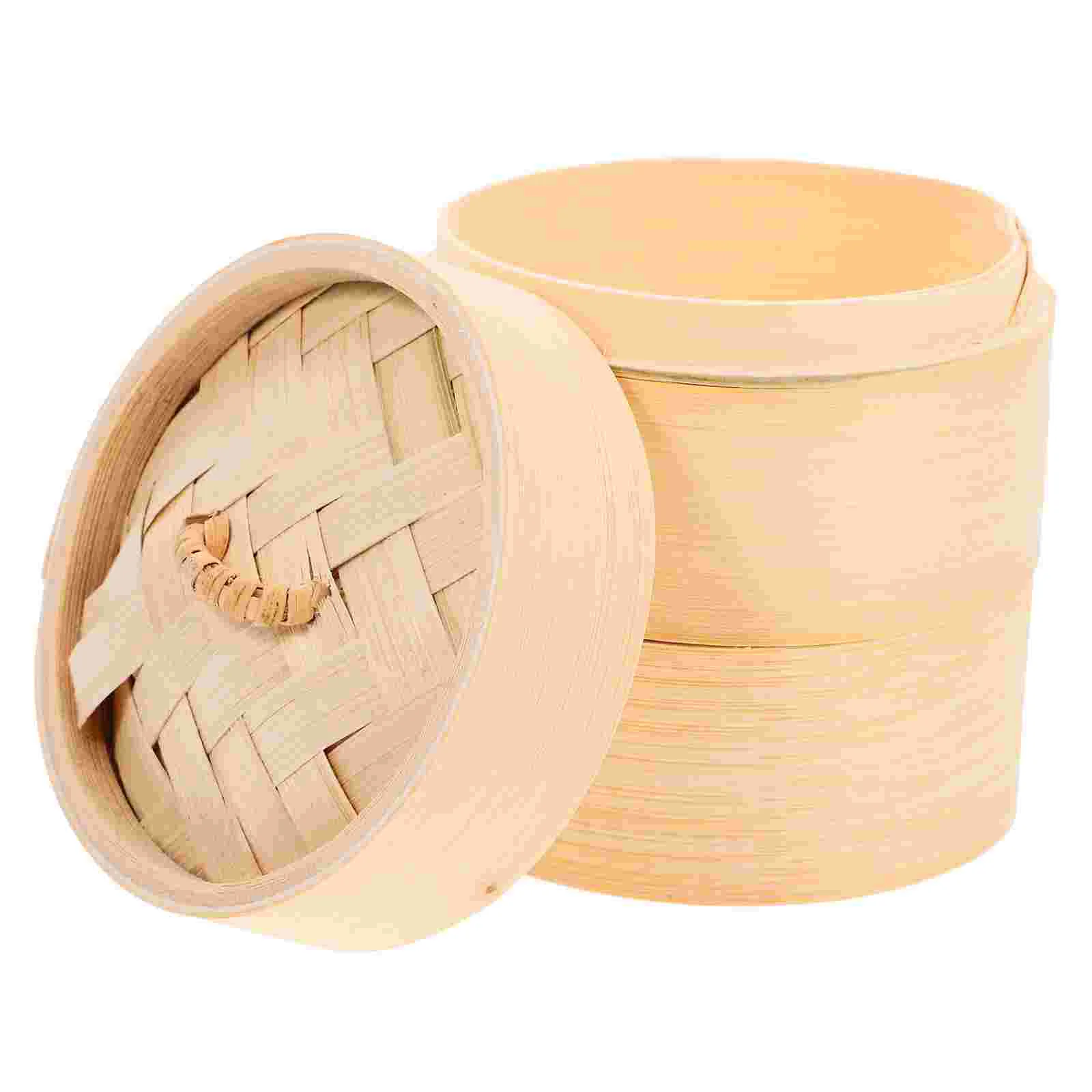 

Steamer Bamboo Basket Household Multi-functional Metal Kitchen Practical Food Dim Sum Pot to Make Rice