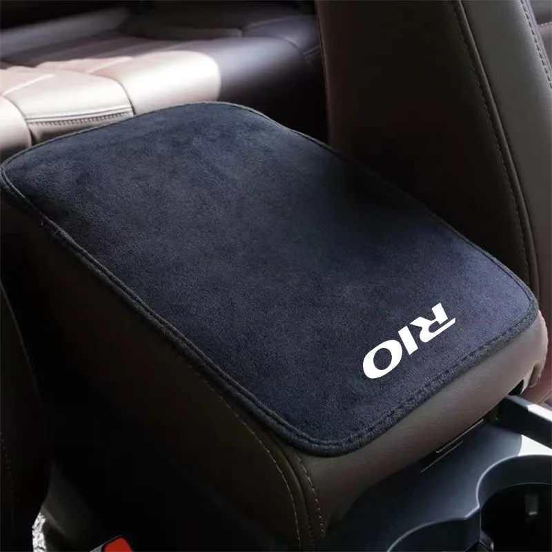 Suede Leather Armrest Mat Arm Rest Auto Armrests Protection Cushion For Kia RIO STINGER Seltos K2 K3 K5 EV6 KX5