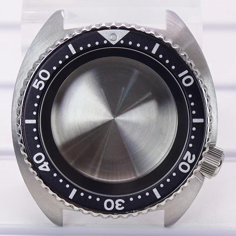 45mm 316L Edelstahl-Uhrengehäuse mit Armband und Saphirglas für Mod SKX Big Abalone NH35 NH36 NH38 Automatikwerke 28,5mm Zifferblatt – Detail 8