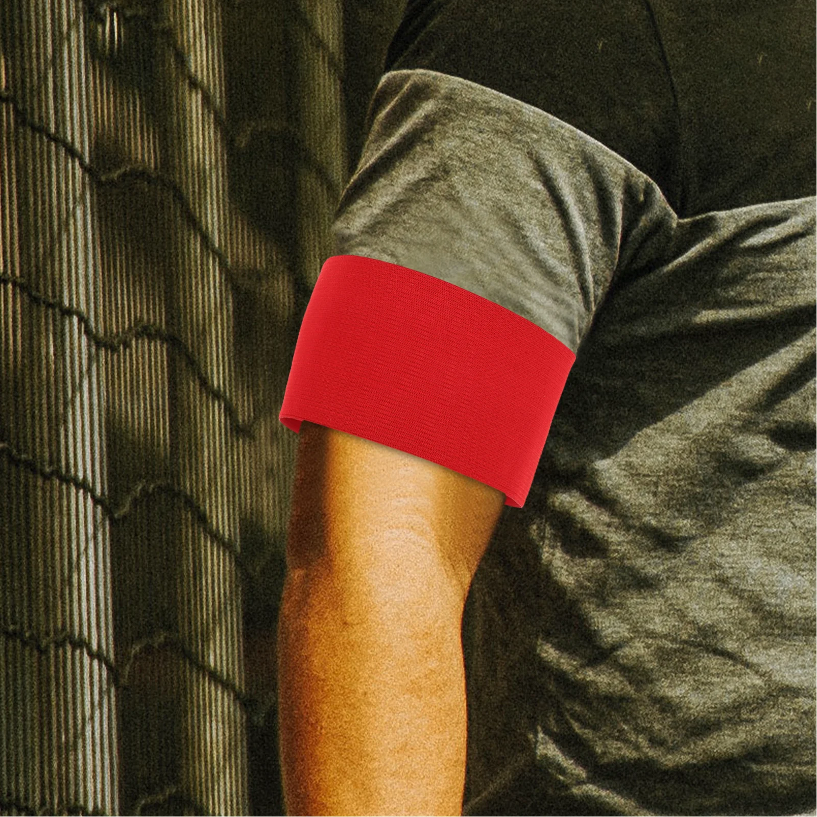 4Pcs Safety Officer Armband Blank Identification Sleeve for Event Team Division Non-Slip Adjustable Strap Parade Organization