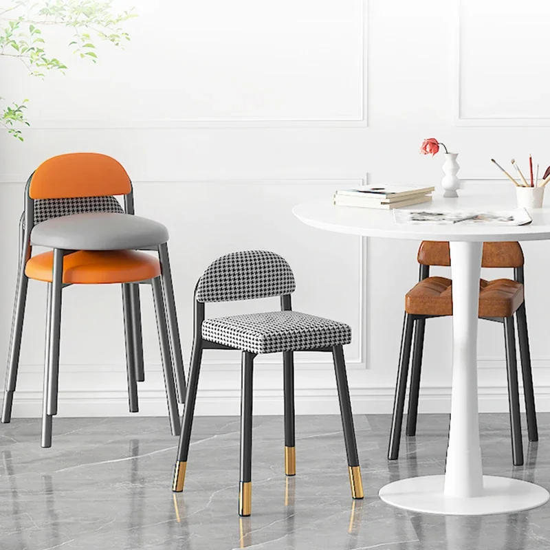 

B Low Back Dining Chair Nordic Modern Minimalist Unique Upholstered Dining Chairs Grey Lounge Silla Comedor Balcony Furniture