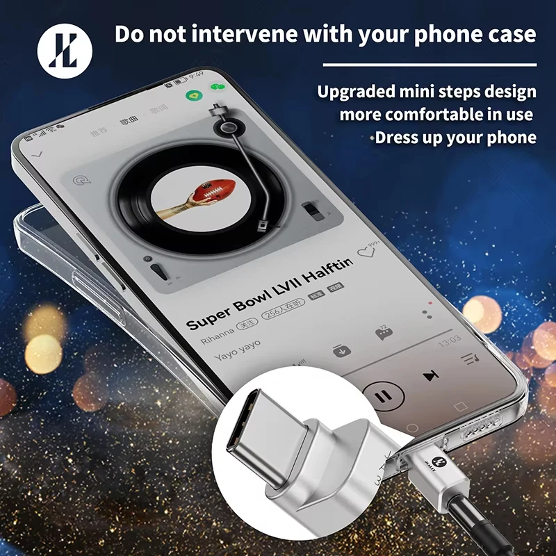 JCALLY JA56 Type-C to 3.5mm HiFi Audio Adapter DAC ALC5686 Mini Decoder USB-C Headphone Amplifier For iPhone 15 16 Android