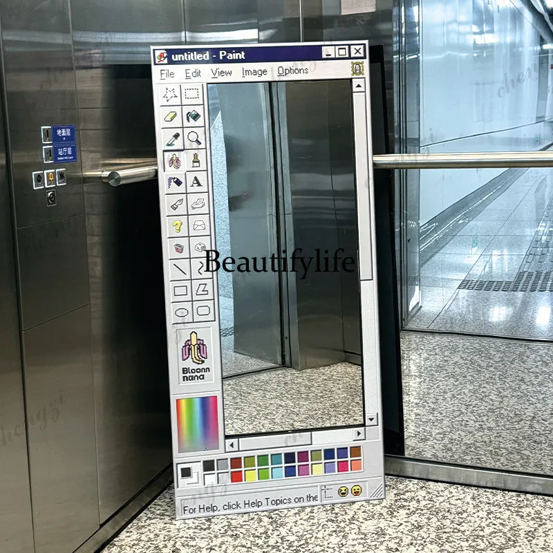 A68Classic Universal Mirror Decor Unbreakable Vanity Custom Decorative Mirror Decor Bedroom Desktop Espejo De Pie Home Decor Ite