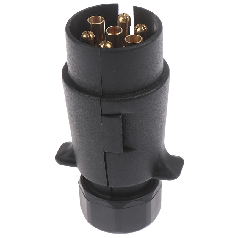 12V 7 Way Round Standard European Car Plug Connector 7 Pin Socket Plugs Trailers