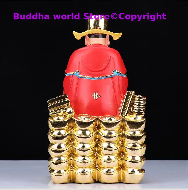 Wholesale Taoism figure Southeast Asia HOME SHOP Company GOOD LUCK lottery ticket DU SHEN HAN XIN Mammon God FENG SHUI statue