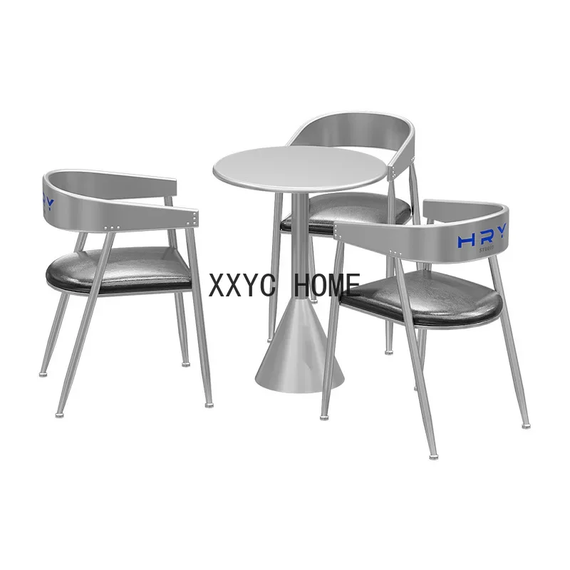 

Industrial Style Dining Table and Chair Retro Cafe Bar Table and Chair Deck Sofa Combination