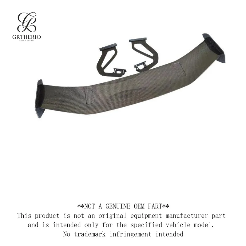 Suitable for Porsche 718 GT4 RS carbon fiber , GT high-profile , fixed wing, rear spoiler