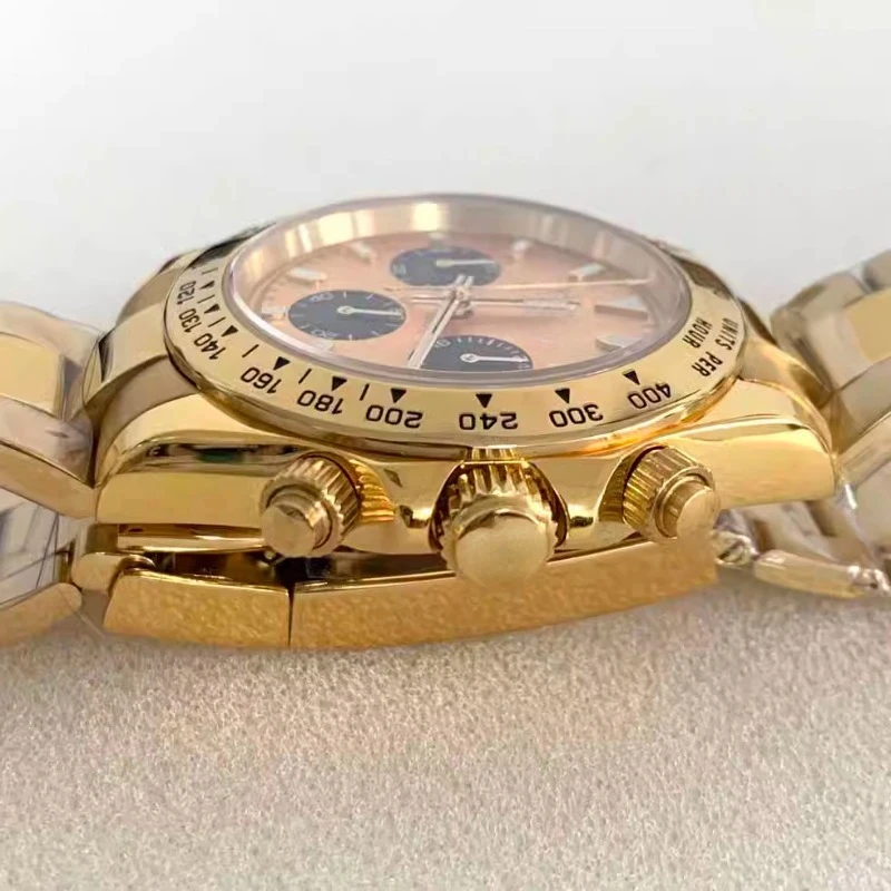 40 mm nieuw gemodificeerd quartz waterdicht horloge precisie staal saffierglas horlogespiegel geschikt voor uurwerk quartz VK63 uurwerk