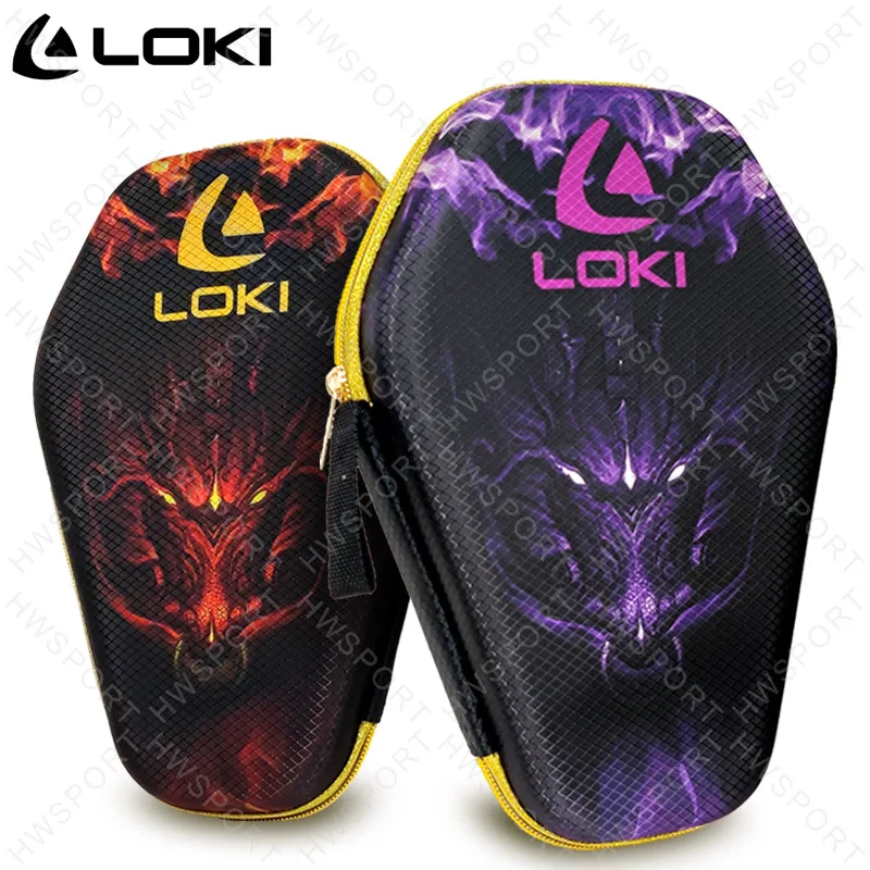 LOKI Custodia per racchetta da ping pong Modello drago Custodia protettiva portatile per racchetta da ping pong Custodia rigida