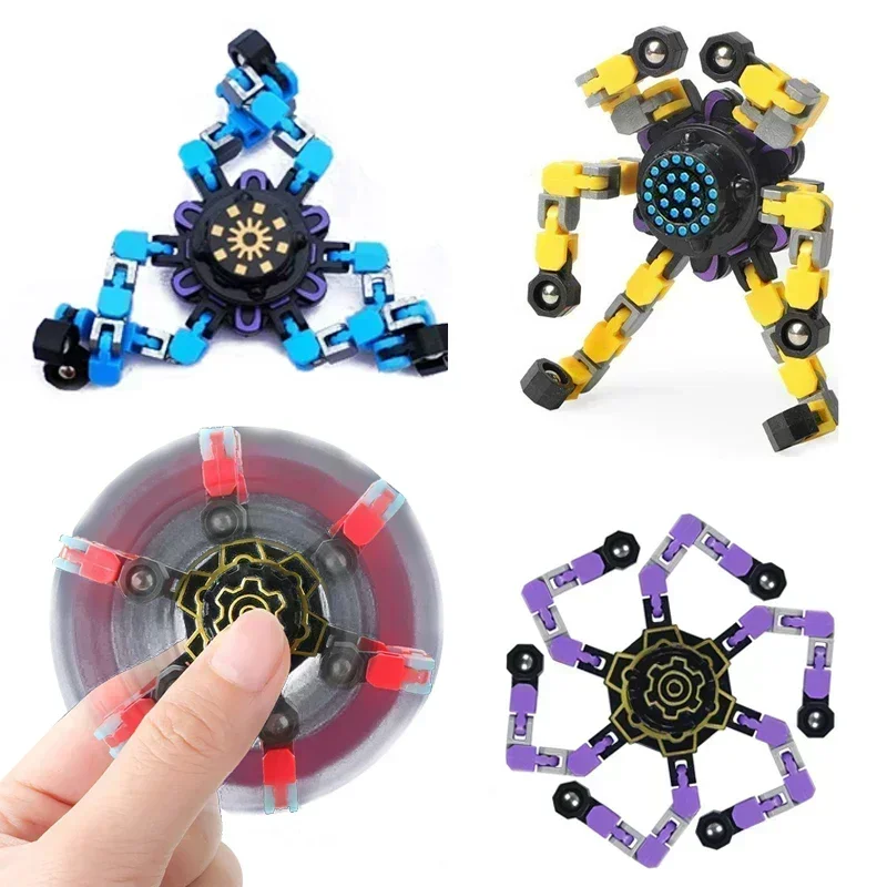 Neue Deformierte Fidget Spinner Kette Spielzeug für Kinder Antistress Hand Spinner Vent Spielzeug Erwachsene Stress Relief Sensorischen Gyro Geschenk