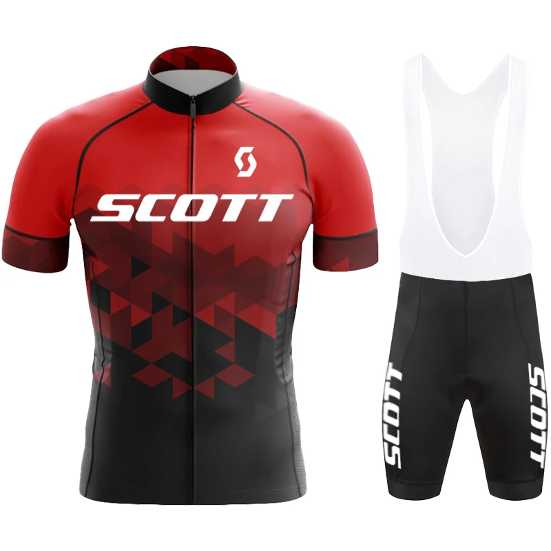 SCOTT Men\'s Cycling Jersey Man Mountain Bike Jerseys Bicycle Mtb Clothing Men Bib Shorts Mens Cycling Clothes Cycle Wear Jacket