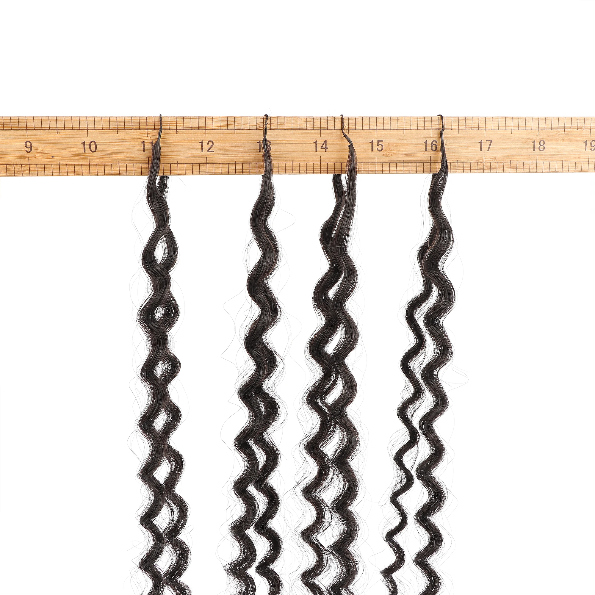 Orientfashion Kinky Straight Crochet Human Hair Reusable Human Crochet Hair Invisble Micro Loop Seamless and Knotless Feather Ha