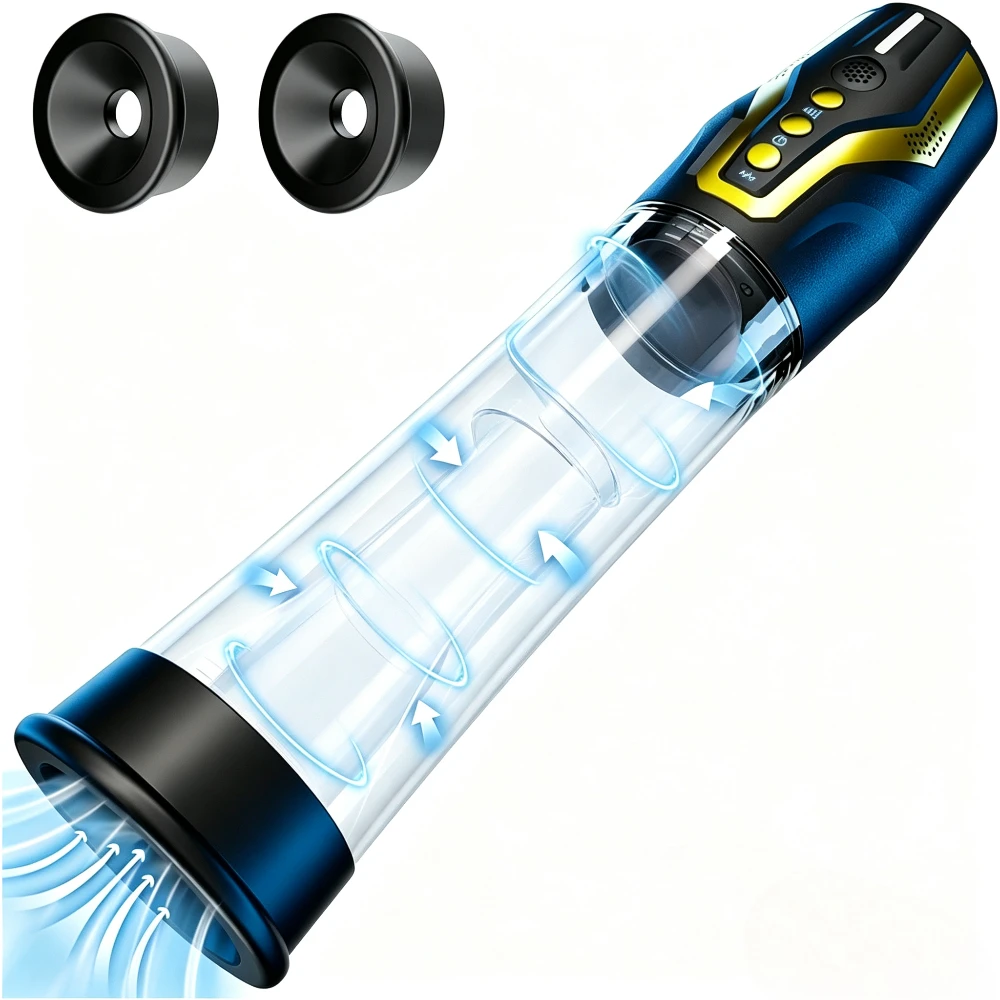 Voice Control Pocket Pussy 4 Sucking 4 Pumping Penis Extender Sex Toy Dick Pump Penis Enlarger Sex Toy for Man Male Masturbator