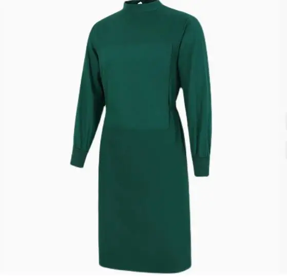 

1Set Cotton Surgical Gown Unisex Breathable Ergonomic Fit Reverse Outfit Long Sleeve Medical Coat