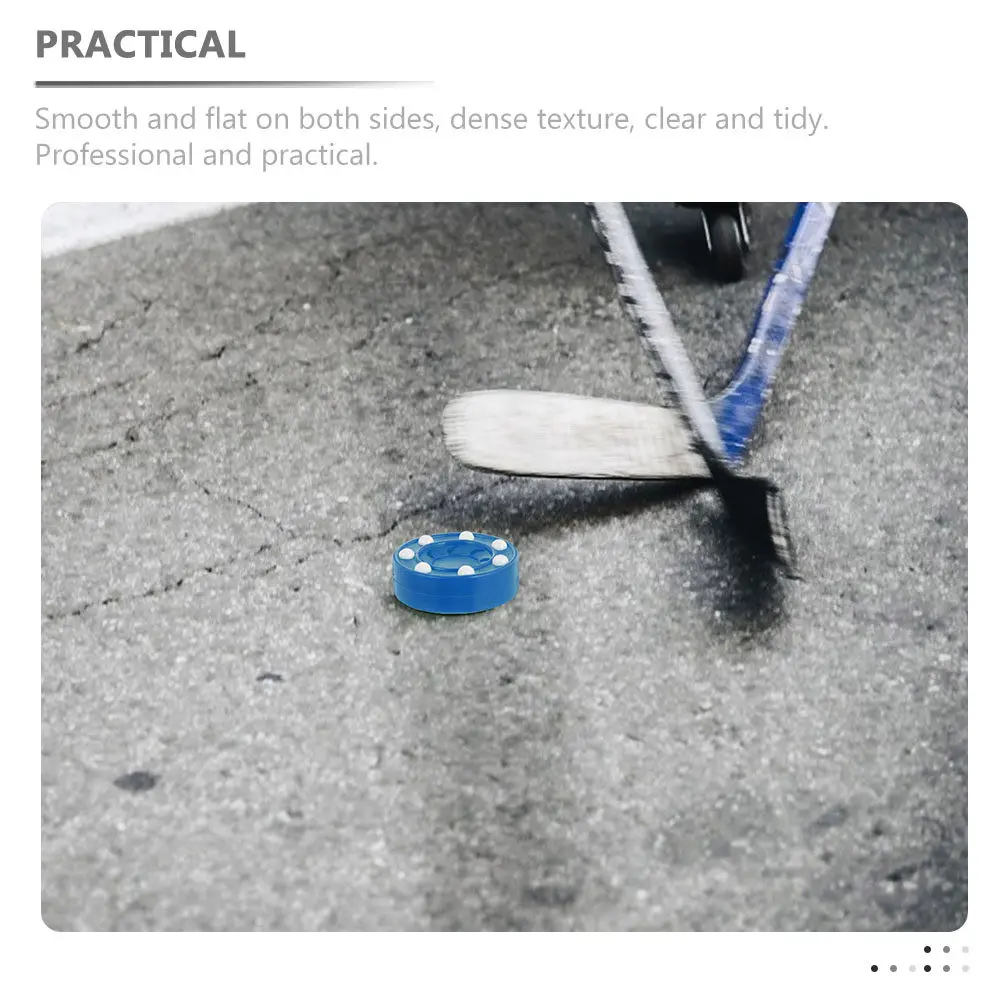 

Набор из 2 премиальных пластиковых хоккейных шайб для тренировок: жесткая плотная текстура, нескользящее покрытие для точных бросков и передач, для хоккея и спорта