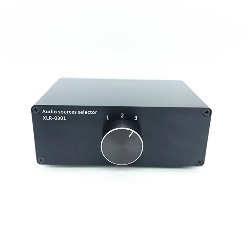 

2021 3 Ways Hifi Signal Sources Selector 3(1)-in-1(3)-Out XLR Balance Stereo Audio Switch Switcher Passive Selector Splitter CD